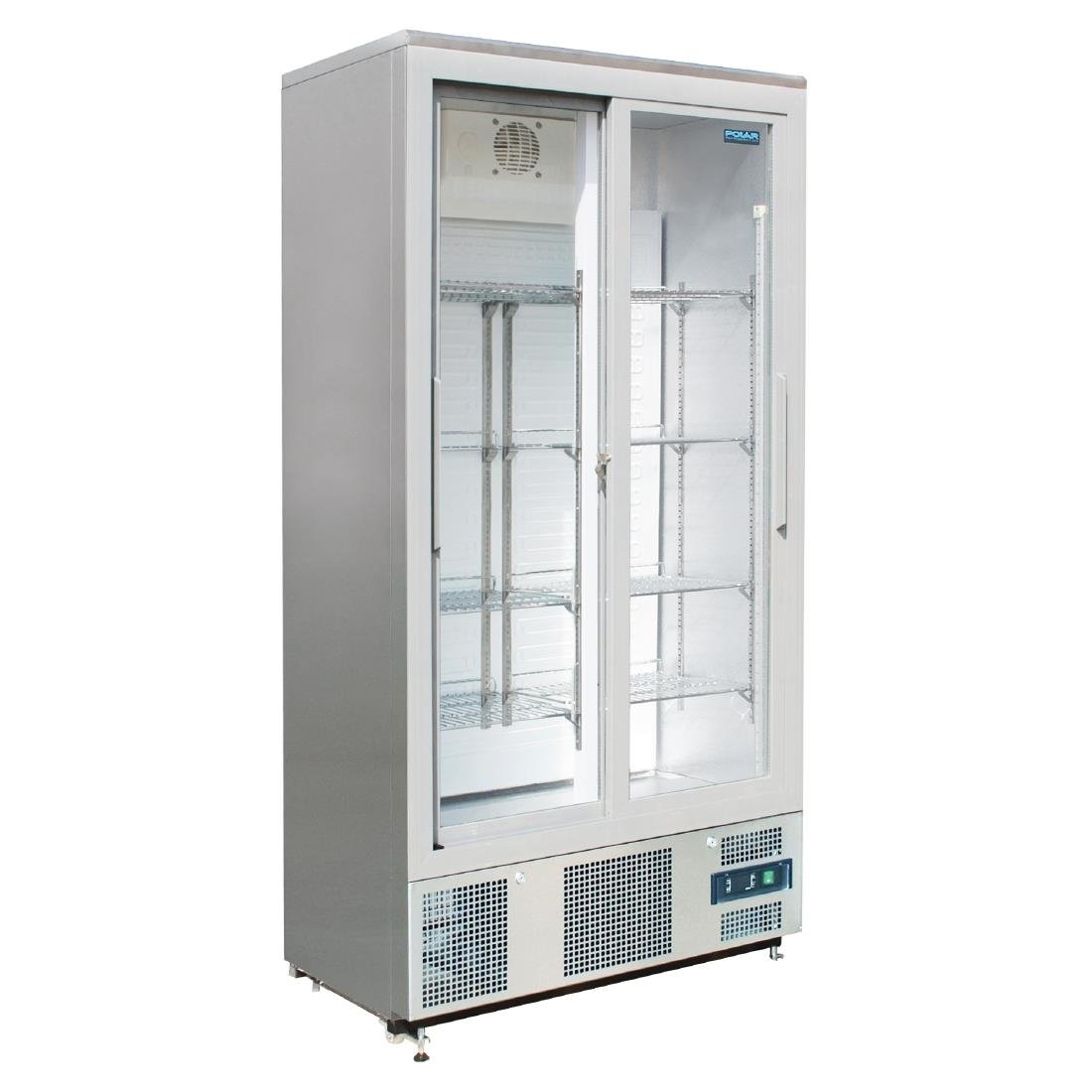 Polar G-Series Upright Back Bar Cooler With Double Sliding Doors 490Ltr • PAS-CK478-A