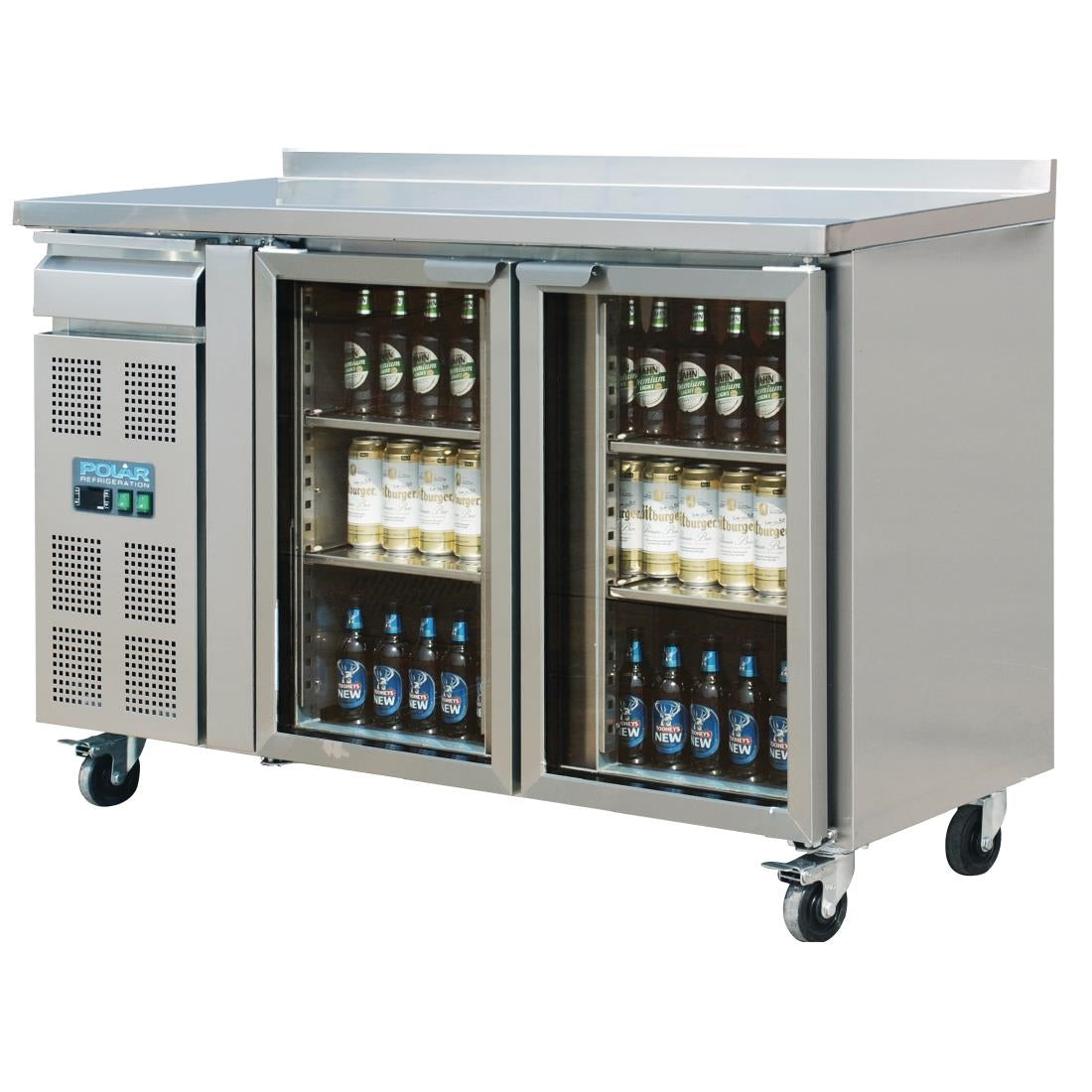 Polar 2 Door Premium Bar Fridge • PAS-CK490-A