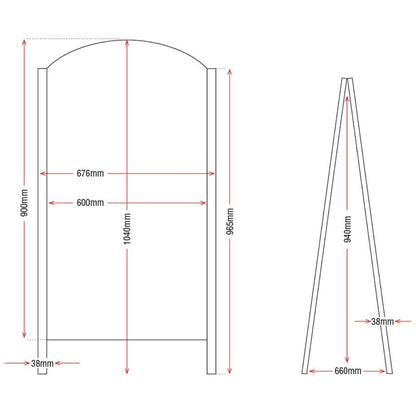 Olympia Metal Framed Footpath Board 1025 x 675mm • PAS-CL009