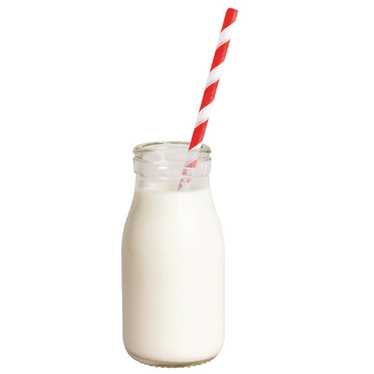 Olympia Glass Mini Milk Bottles 200ml (12 Pack) • PAS-CL141
