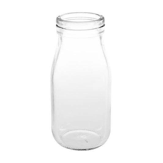 Olympia Glass Mini Milk Bottles 200ml (12 Pack) • PAS-CL141