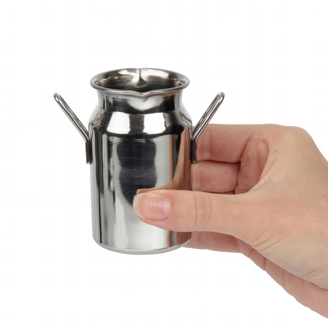 Olympia Stainless Steel Mini Milk Churn Medium 120ml • PAS-CL209