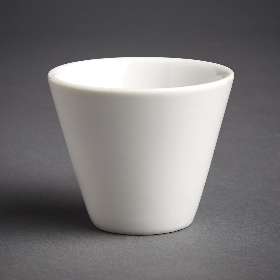Olympia Whiteware Conical Ramekin White 70mm (12 Pack) (Pack of 12) • PAS-CM164