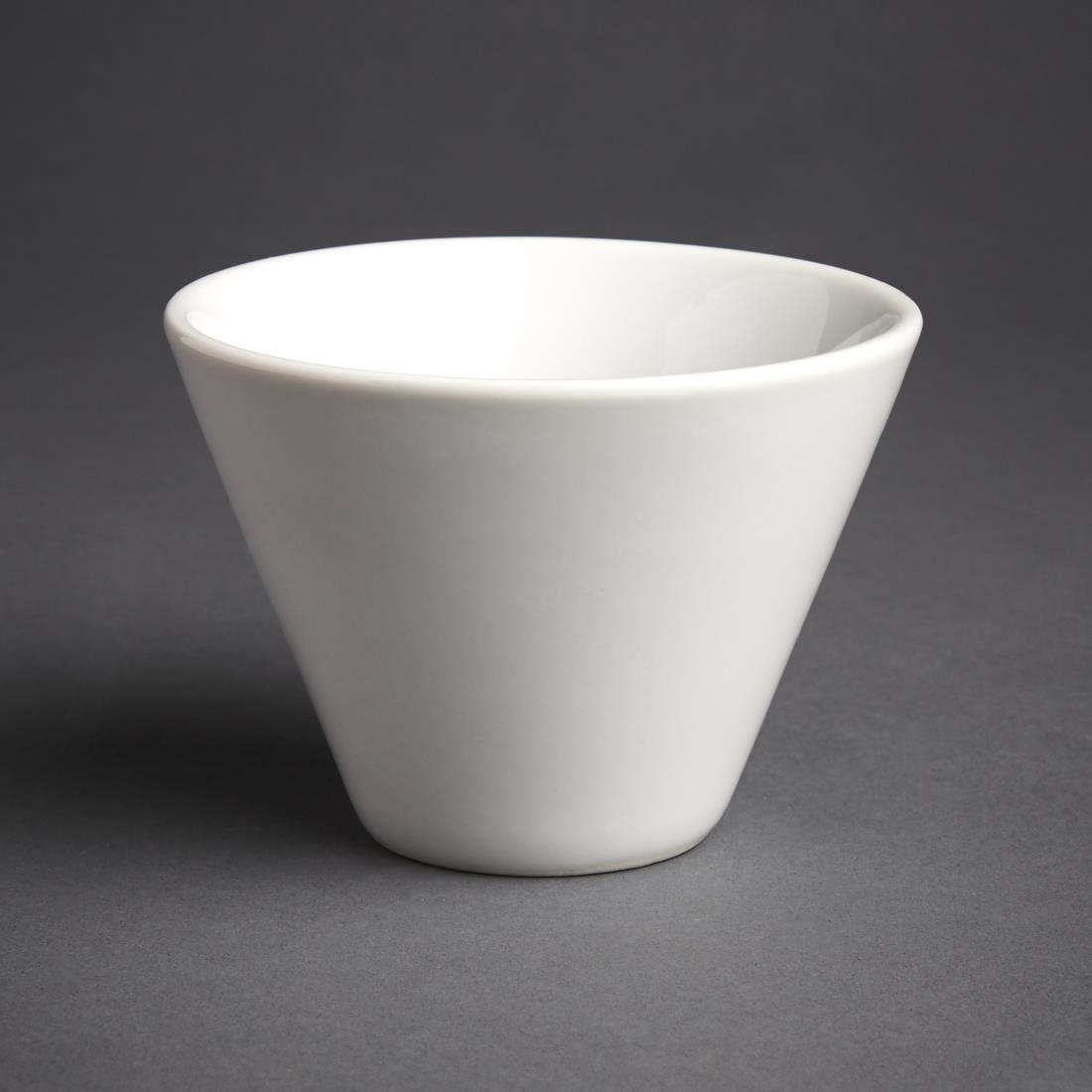 Olympia Whiteware Conical Ramekin White 110mm (6 Pack) (Pack of 6) • PAS-CM165