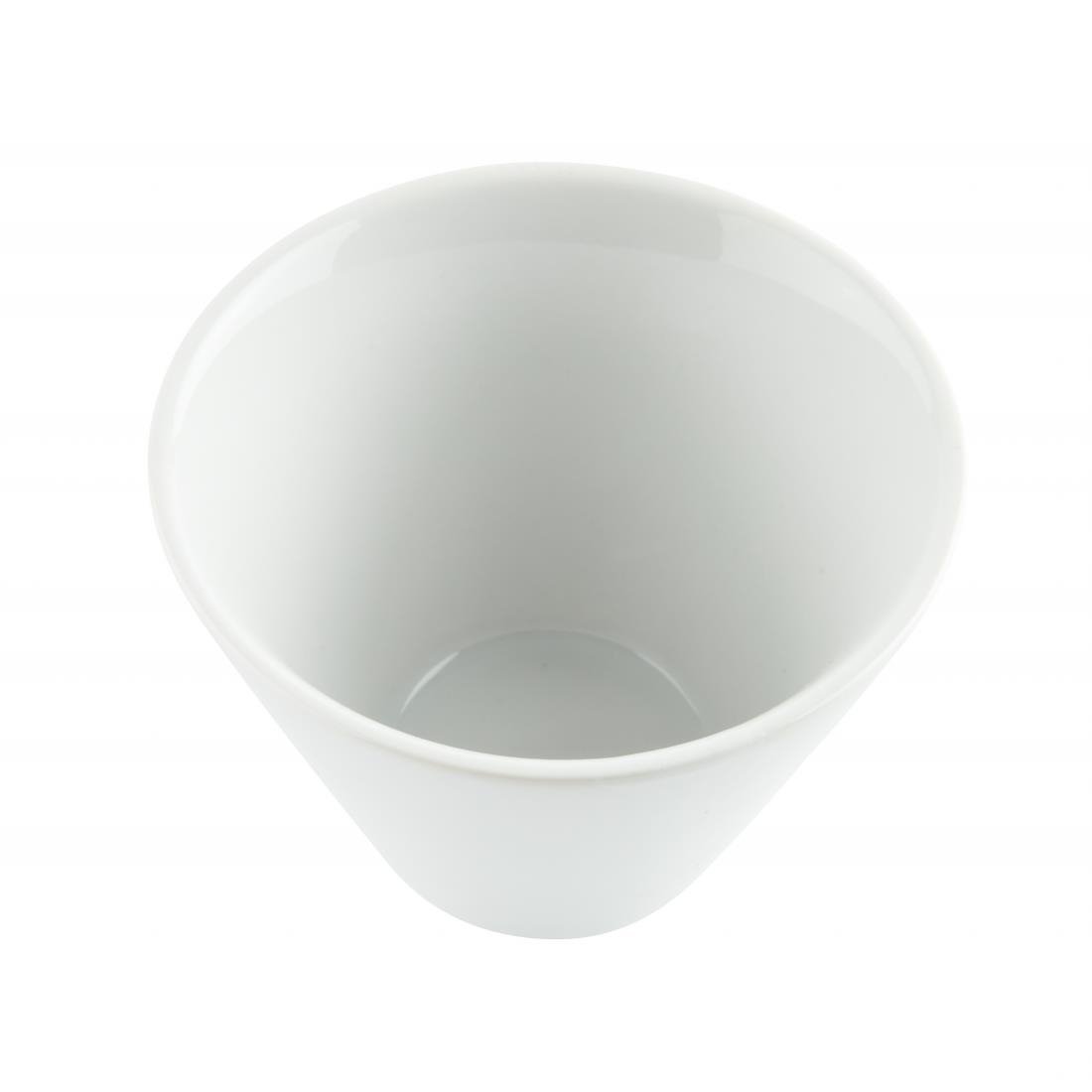 Olympia Whiteware Conical Ramekin White 110mm (6 Pack) (Pack of 6) • PAS-CM165