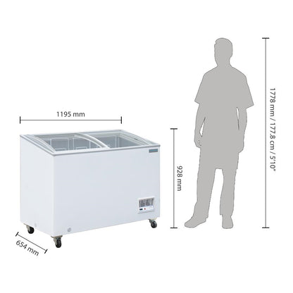 Polar G-Series Display Chest Freezer 270Ltr • PAS-GM499-A