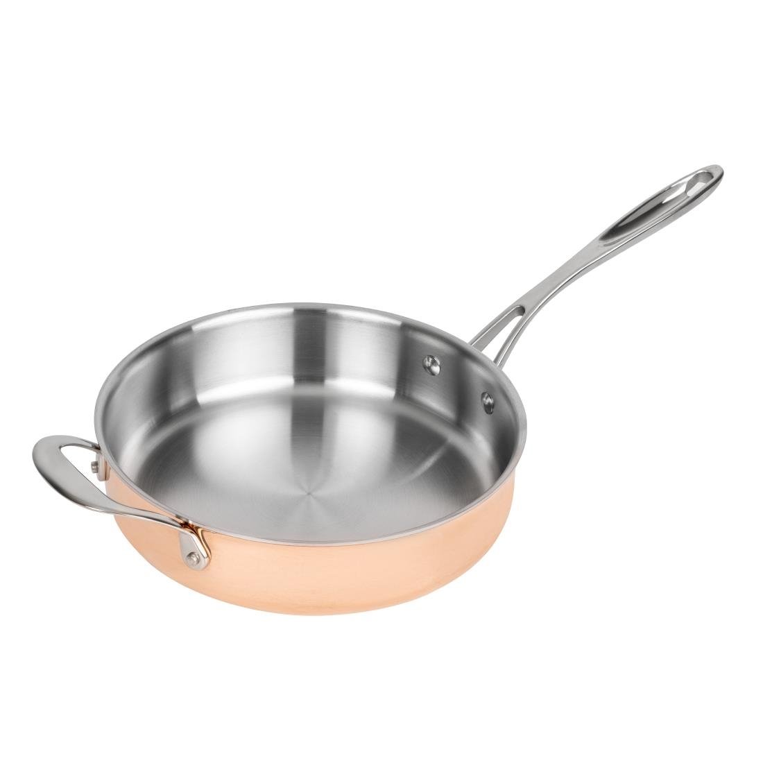 Vogue Copper Tri-Wall Sauté Pan 240mm • PAS-CM676