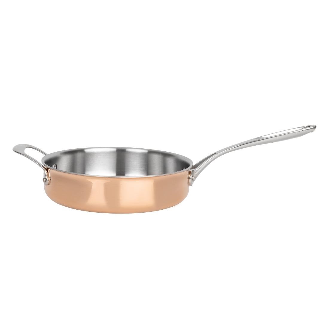 Vogue Copper Tri-Wall Sauté Pan 240mm • PAS-CM676