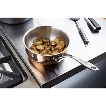 Vogue Copper Tri-Wall Flared Sauté Pan 200mm • PAS-CM677