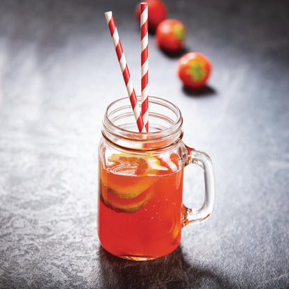 Olympia Glass Handled Mason Jars - 470ml (Pack 12) • PAS-CM698