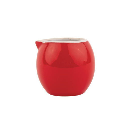 Olympia Cafe Milk Jug Red - 70ml 2.36fl oz (6 Pack) (70ml | 2.5oz. Pack Quantity: 6) • PAS-CM755