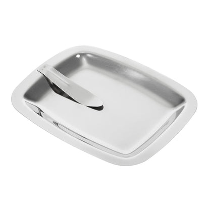 Olympia Square Stainless Steel Tip Tray With Bill Clip • PAS-CM759