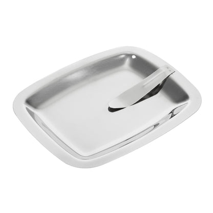 Olympia Square Stainless Steel Tip Tray With Bill Clip • PAS-CM759