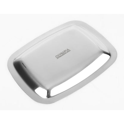 Olympia Square Stainless Steel Tip Tray With Bill Clip • PAS-CM759