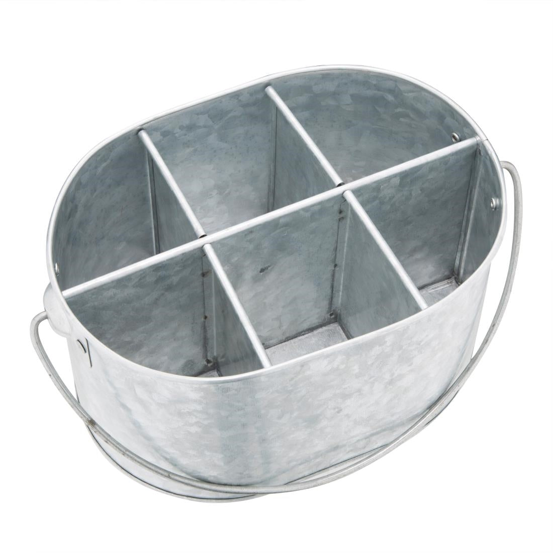 Olympia Galvanised Table Tidy - 135(H)x240(W)x175(D)mm • PAS-CN520