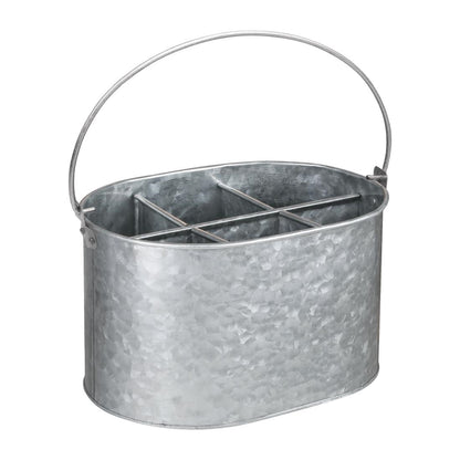 Olympia Galvanised Table Tidy - 135(H)x240(W)x175(D)mm • PAS-CN520