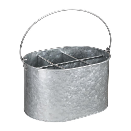 Olympia Galvanised Table Tidy - 135(H)x240(W)x175(D)mm • PAS-CN520