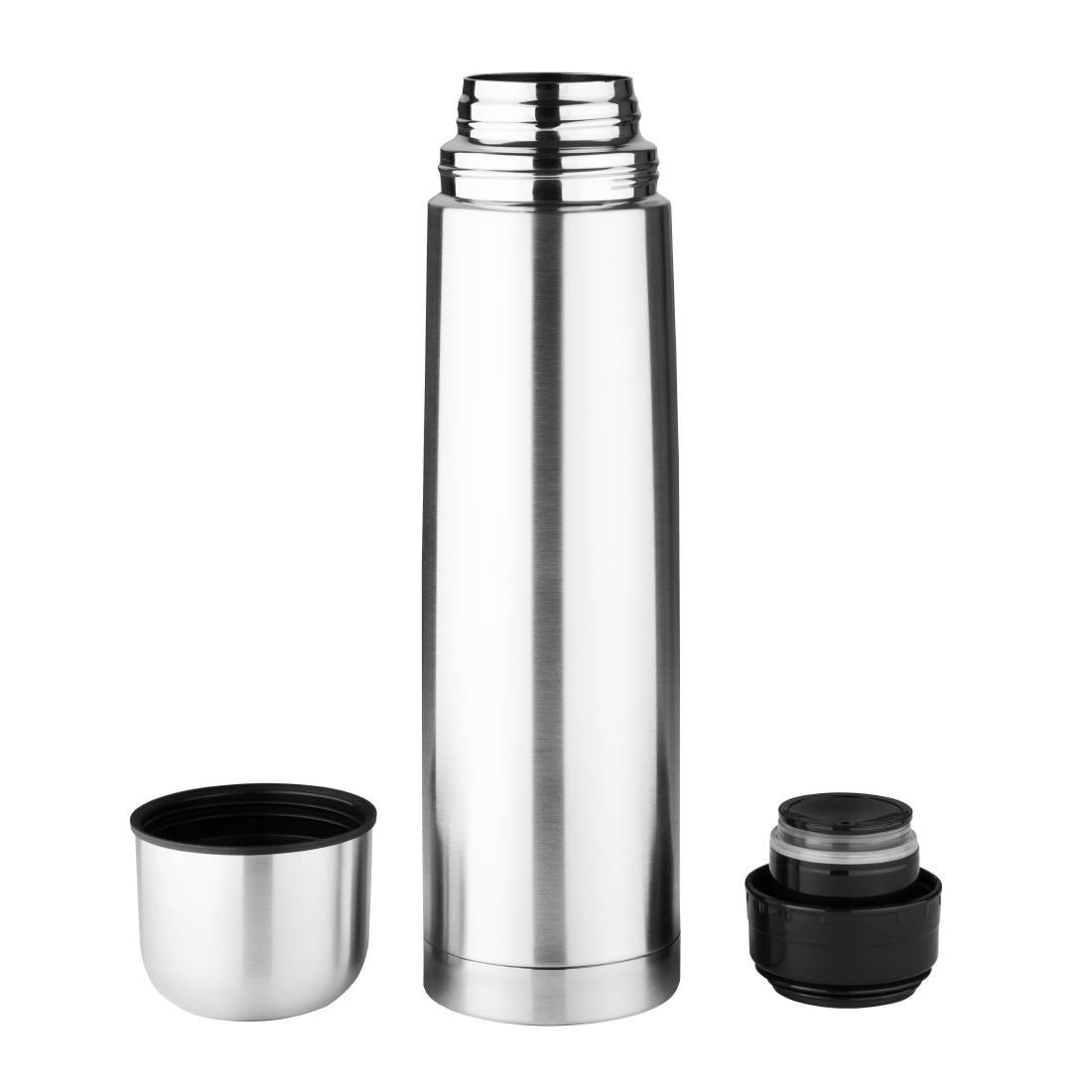 Olympia Vacuum Flask Stainless Steel 1Ltr • PAS-CN696
