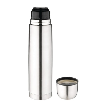 Olympia Vacuum Flask Stainless Steel 1Ltr • PAS-CN696