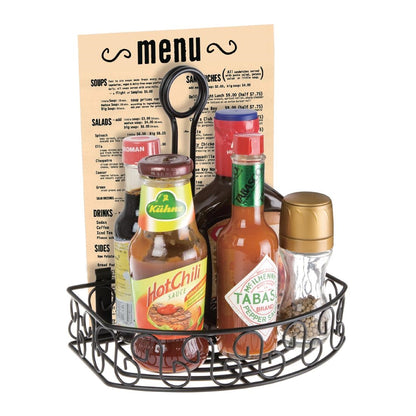 Olympia Wire Condiment Holder With Menu Clip • PAS-CN851