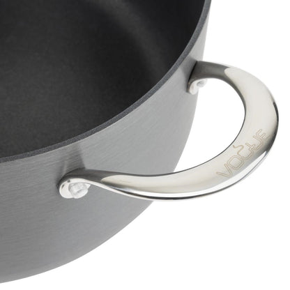 Vogue Anodised Aluminium Non-Stick Casserole Pan 240mm • PAS-CN950
