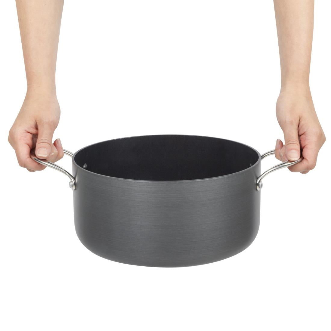 Vogue Anodised Aluminium Non-Stick Casserole Pan 240mm • PAS-CN950