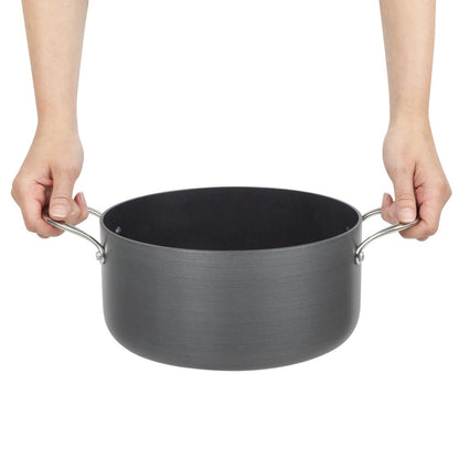 Vogue Anodised Aluminium Non-Stick Casserole Pan 240mm • PAS-CN950