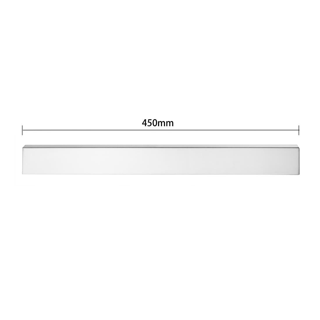 Vogue Stainless Steel Magnetic Knife Rack 450mm • PAS-CP118