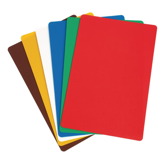 Hygiplas Colour Coded Chopping Mat Set - 300x450mm (6 Pack) • PAS-CP520