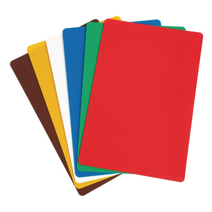 Hygiplas Colour Coded Chopping Mat Set - 300x450mm (6 Pack) (Pack of 6) • PAS-CP520
