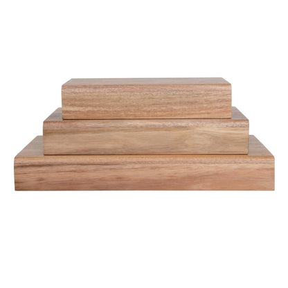 Olympia Acacia Wood Riser Set (3 Pack) • PAS-CP697