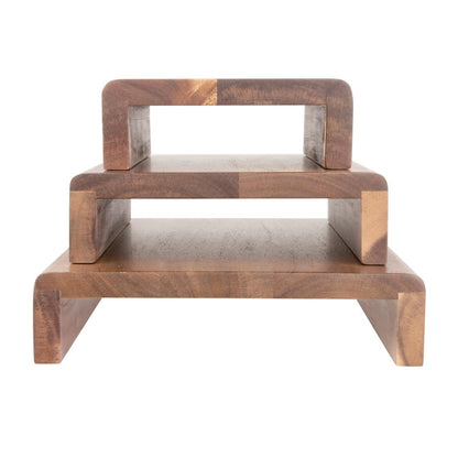 Olympia Acacia Wood Riser Set (3 Pack) • PAS-CP697
