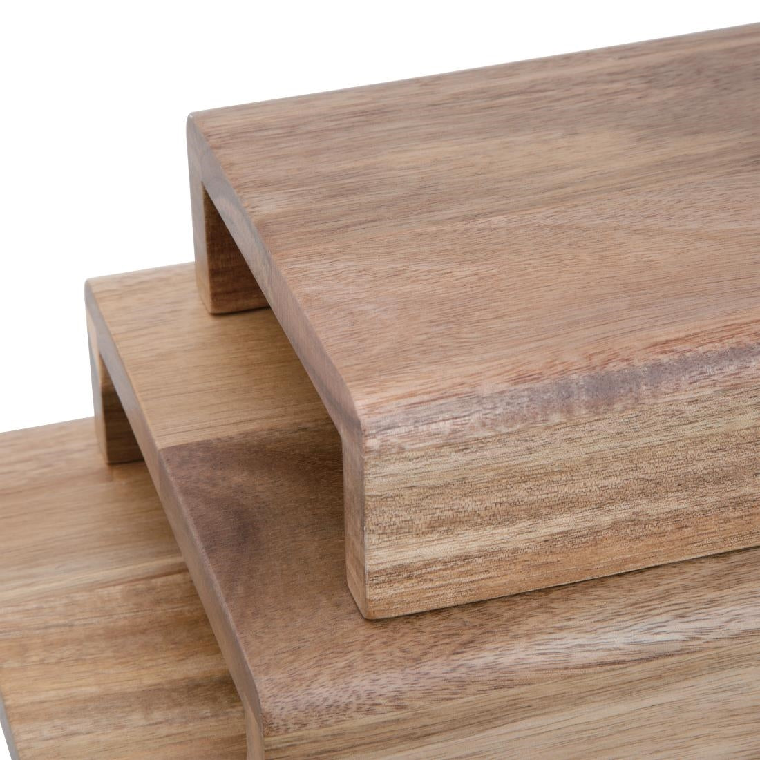 Olympia Acacia Wood Riser Set (3 Pack) • PAS-CP697