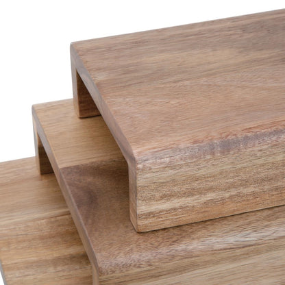 Olympia Acacia Wood Riser Set (3 Pack) • PAS-CP697