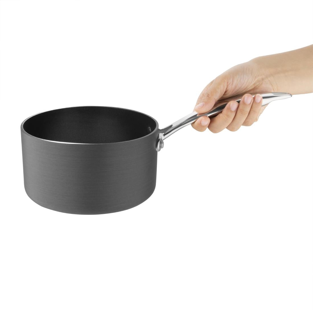 Vogue Anodised Aluminium Non-Stick Saucepan 160mm • PAS-CP762