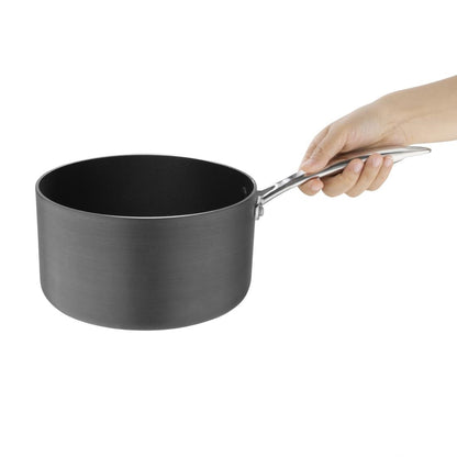 Vogue Anodised Aluminium Non-Stick Saucepan 200mm • PAS-CP763