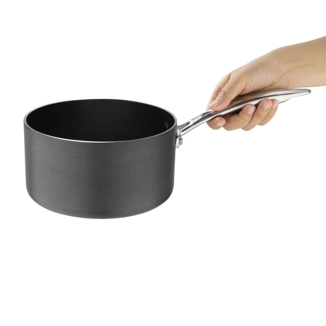 Vogue Anodised Aluminium Non-Stick Saucepan 180mm • PAS-CP764