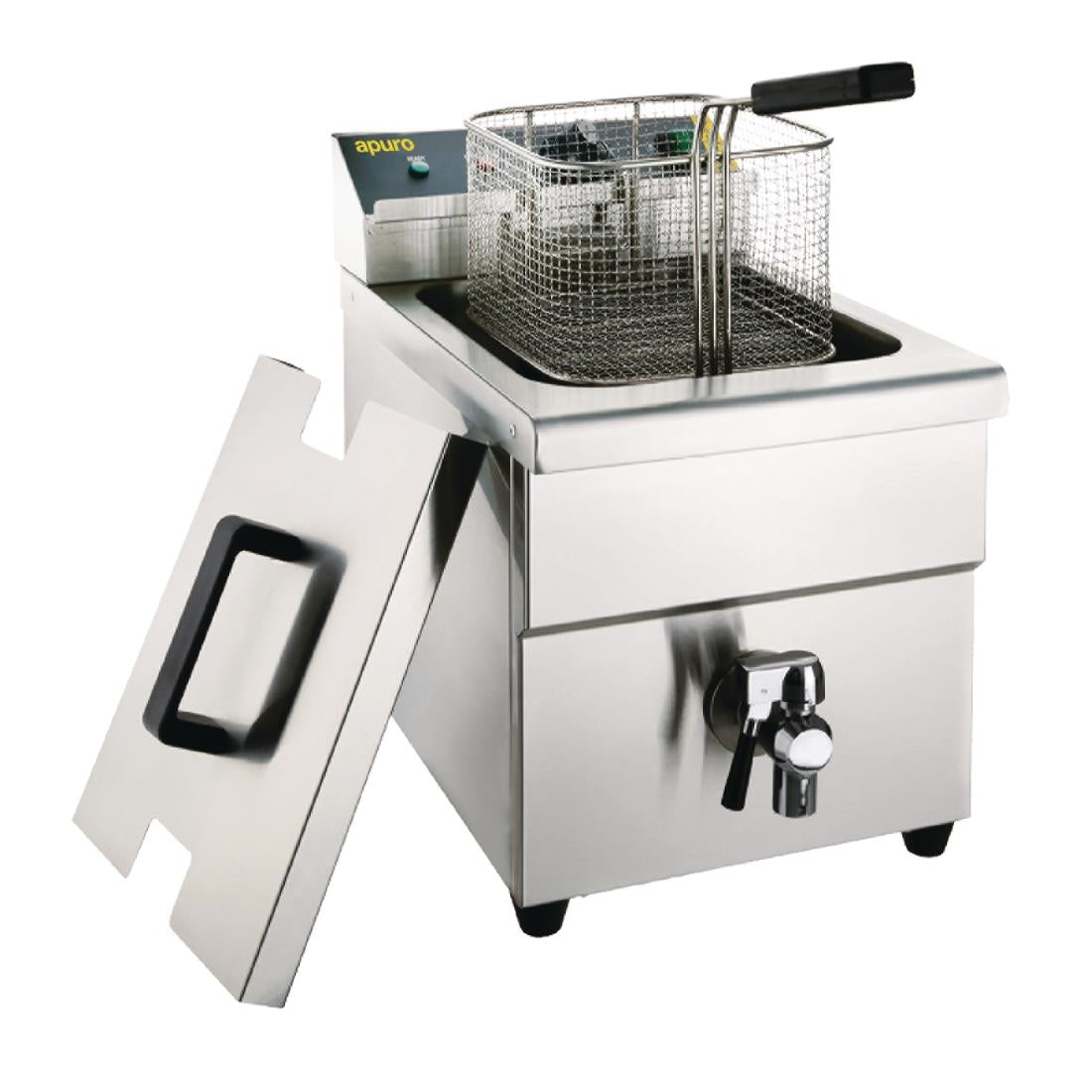 Apuro Single Tank Induction Fryer - 8Ltr - 3kW • PAS-CP793-A