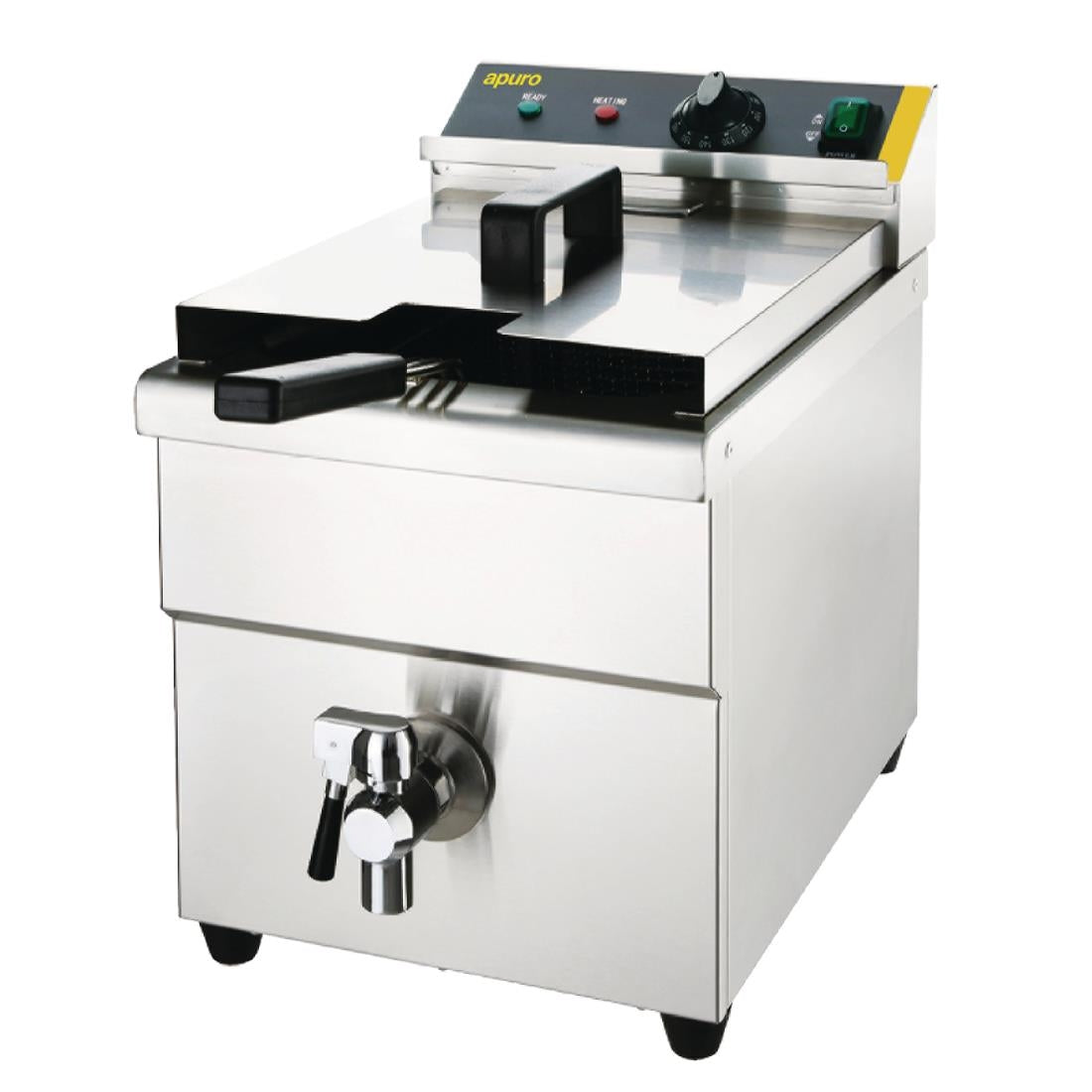 Apuro Single Tank Induction Fryer - 8Ltr - 3kW • PAS-CP793-A