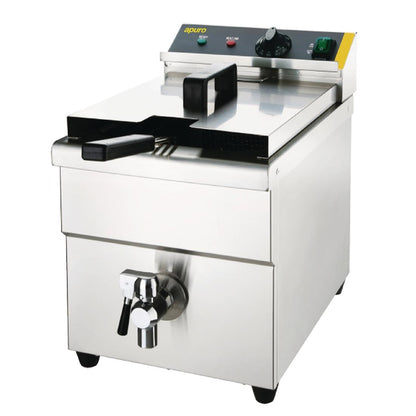 Apuro Single Tank Induction Fryer - 8Ltr - 3kW • PAS-CP793-A