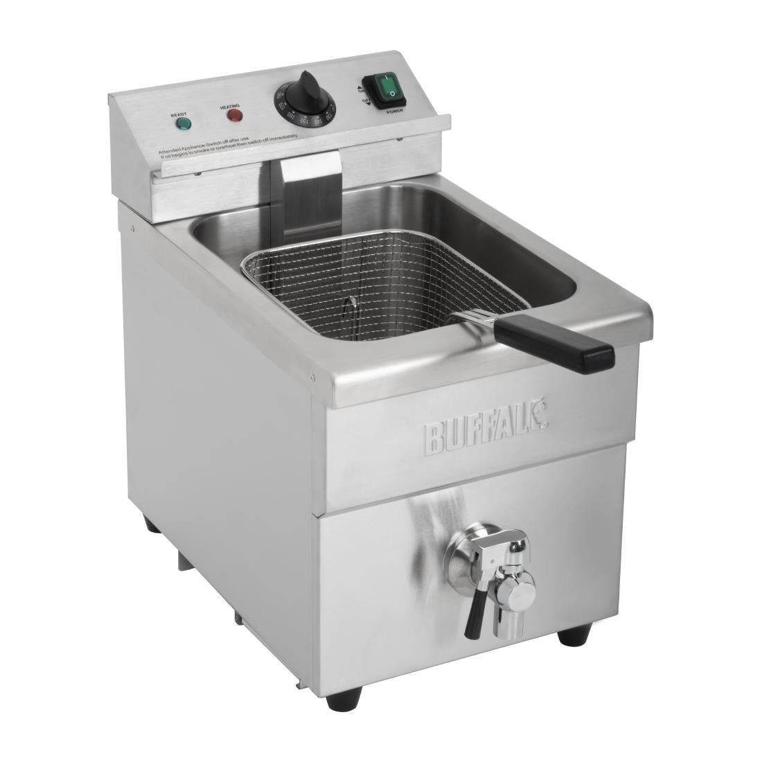 Apuro Single Tank Induction Fryer - 8Ltr - 3kW • PAS-CP793-A