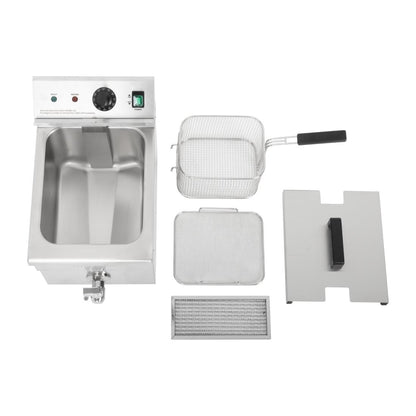 Apuro Single Tank Induction Fryer - 8Ltr - 3kW • PAS-CP793-A
