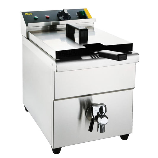 Apuro Single Tank Induction Fryer - 8Ltr - 3kW • PAS-CP793-A