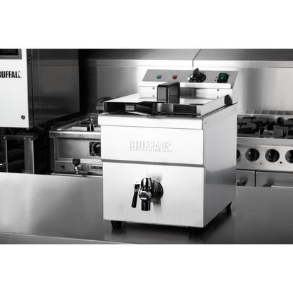 Apuro Single Tank Induction Fryer - 8Ltr - 3kW • PAS-CP793-A