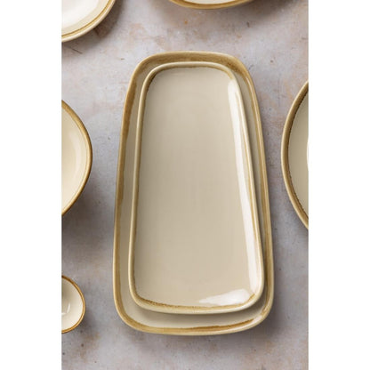 Olympia Kiln Large Platter Sandstone 335mm • PAS-CP949