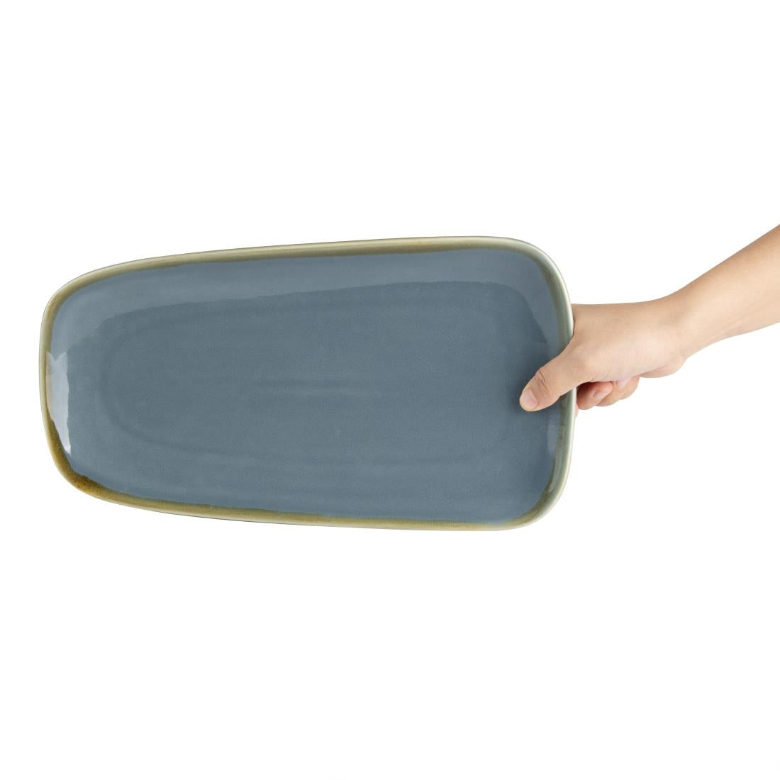 Olympia Kiln Ocean Platter Large - 335x175mm 13 1/8x 6 9/10" (4 Pack) • PAS-CP951