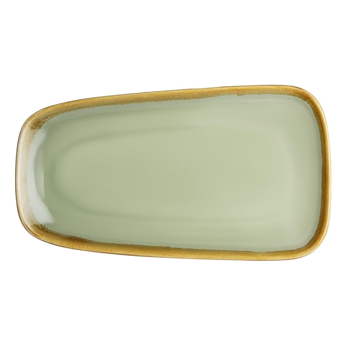Olympia Kiln Moss Platter Large - 335x175mm 13 1/8x 6 9/10" (4 Pack) • PAS-CP955