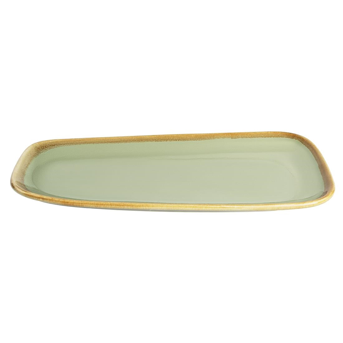 Olympia Kiln Moss Platter Large - 335x175mm 13 1/8x 6 9/10" (4 Pack) • PAS-CP955