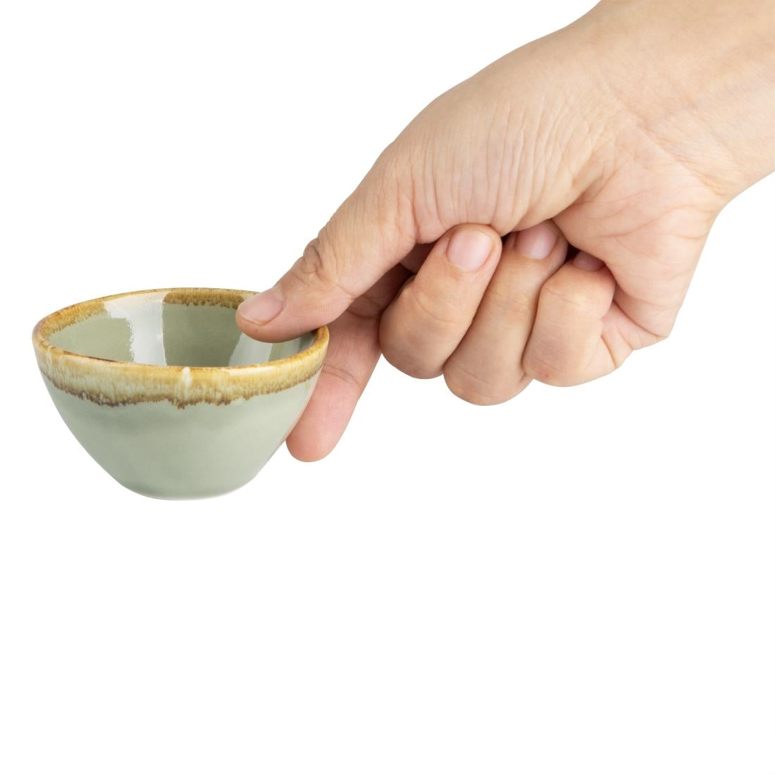 Olympia Kiln Moss Round Dipping Pot - 50ml 1.69fl oz (12 Pack) • PAS-CP959