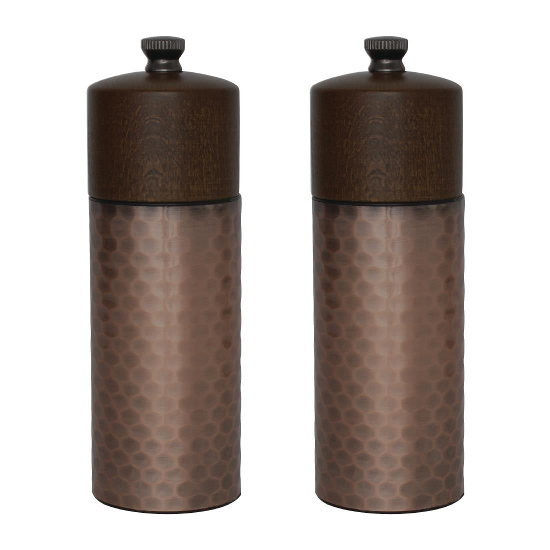 Olympia Copper Wood Salt and Pepper Mill Set (2 Pack) (Pack of 2) • PAS-CR689